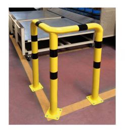 Arceau d'angle 3 pieds en acier 3mm - Finition peinture sur zinc - STI Balisage routier_1