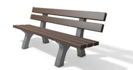 Banc public classique et élégant PICADILLY - Longueurs 150 et 200 cm - Lames premium et pieds monobloc - ADS EQUIPEMENTS EURL_1