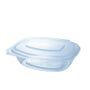 Barquette en PLA avec couvercle charnière - Bio Futura - 750 ml - Longueur : 206,7 mm - PLCS0750_1