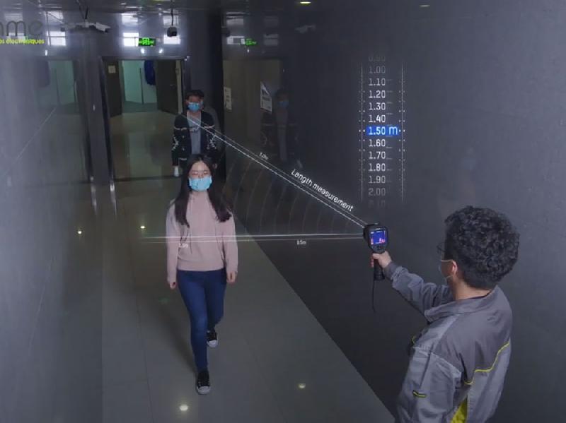 DIS-THERMO-21B - Caméra thermique portable 160x120 px pour température corporelle et détection de fièvre_1