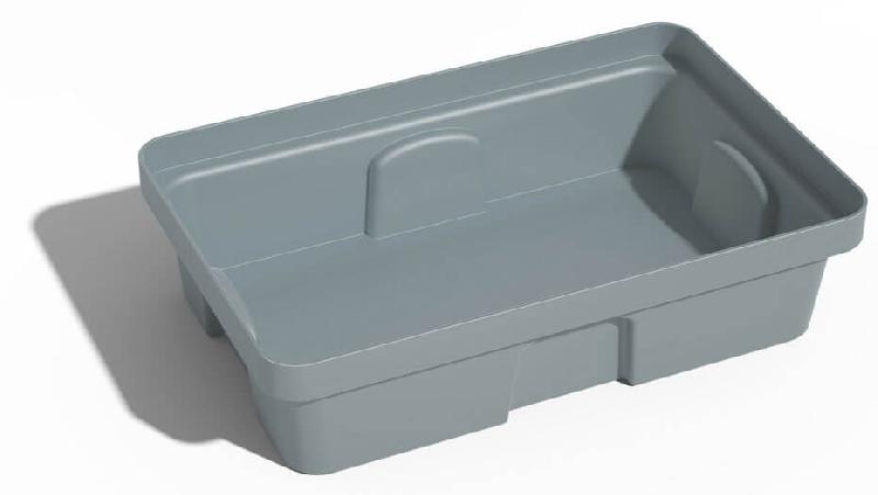 Bac de rétention PE 30 litres  - sans caillebotis - gris_1