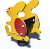 Jeu à ressort lapin gamme Dynamic - LA01PE - Créa Équipements - PMR - pour enfants de 1 à 6 ans_1