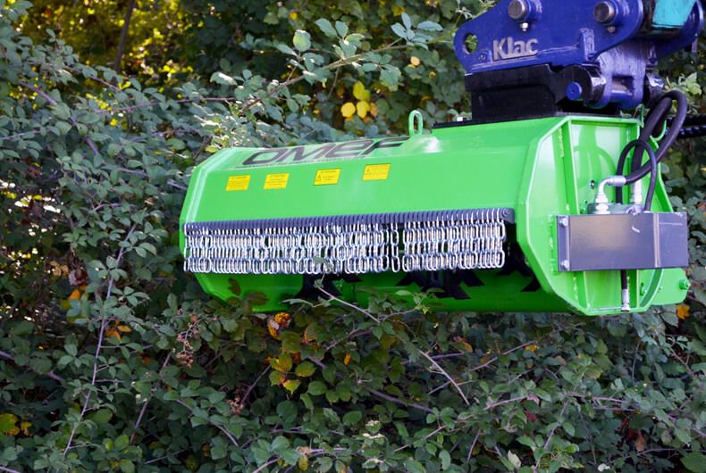 Broyeur forestier avec 32 couteaux en forme de Y pour une coupe efficace