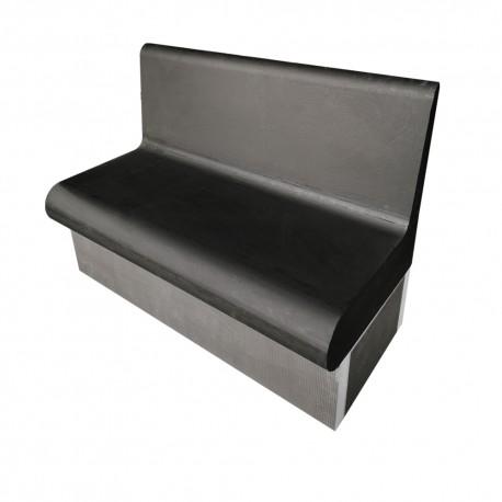 Banc arrondi 1200 x 586 cm avec dossier XPS prêt à carreler - Pour hammam et salle de bain - Valstorm_1