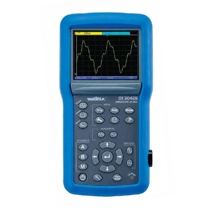 OX5042B - Oscilloscope numérique portable 40 MHz - 2 voies - Écran 3.5'' - Entrées flottantes - 600 V CAT III - IP54_1