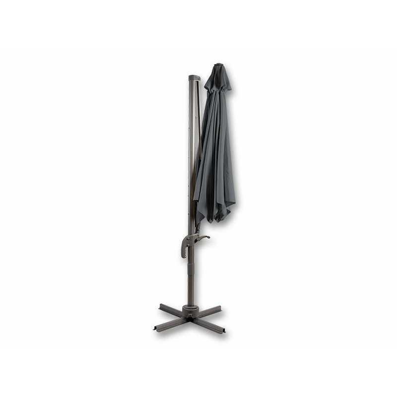 Parasol déporté santorini ø300 cm – MTF – toile grise avec poignée – 2naz0245_1