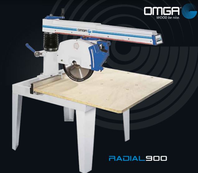 Scie radiale industrielle - 900 - bras en fonte et glissières prismatiques_1