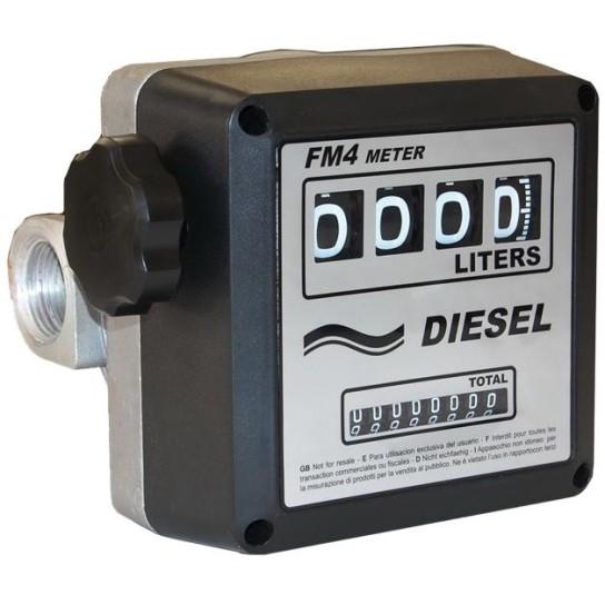 Volucompteur mécanique 4 chiffres - mesure de gasoil, GNR ou fioul - 1.75 kg_1