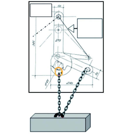 Crochet de largage à distance « la », charge posée_1