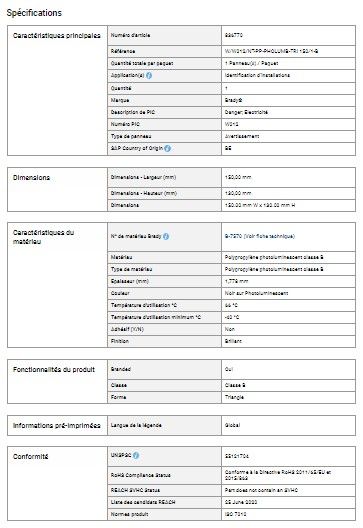 836770 - signalisations sécurité travail - brady - dimensions: 150.00 mm w x 130.00 mm h_1
