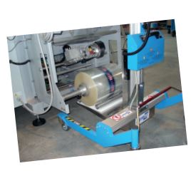 Chariot de manipulation Lift & Drive avec plateau en V - Sécurisé et adaptable pour bobines et charges cylindriques_1