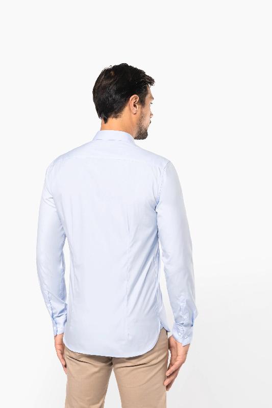 Chemise popeline manches longues homme - Réf: PK504 - 100% coton peigné - Marque Kariban Premium_1