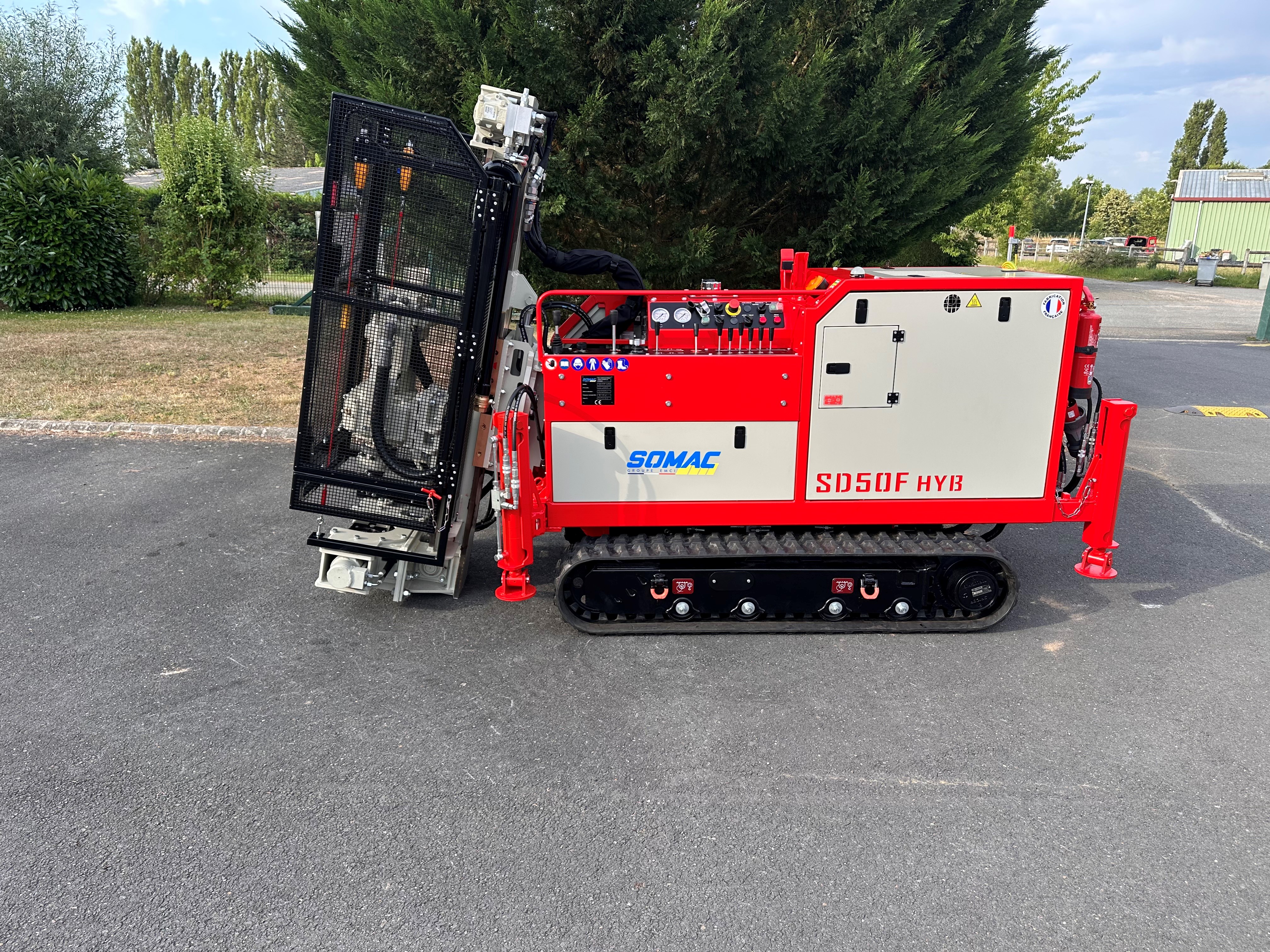 Foreuse hybride haute performance pour micro fondations - SD50F-HYB - 430 m.kg de couple - 30 KW_1
