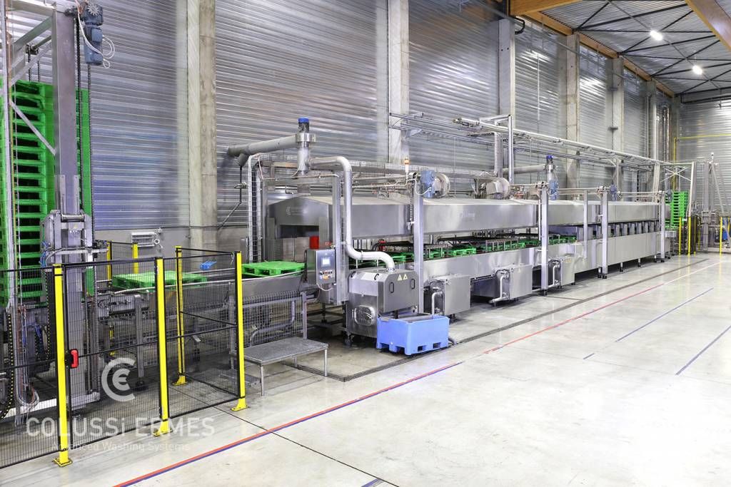 Laveuses industrielles alimentaires - Lavage de palettes Colussi Ermes - Capacité jusqu'à 300 palettes/heure_1