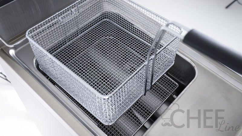 CH74GF - Friteuse à gaz professionnelle Chefook - Capacité 10L - Profondeur 70 cm - Fabrication italienne_1