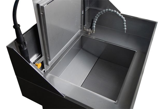 Fontaine de dégraissage bio - Détergent Top Cleaner 90 Bio Power - Charge 30 kg - Inox 304 - Fabriquée en Italie_1