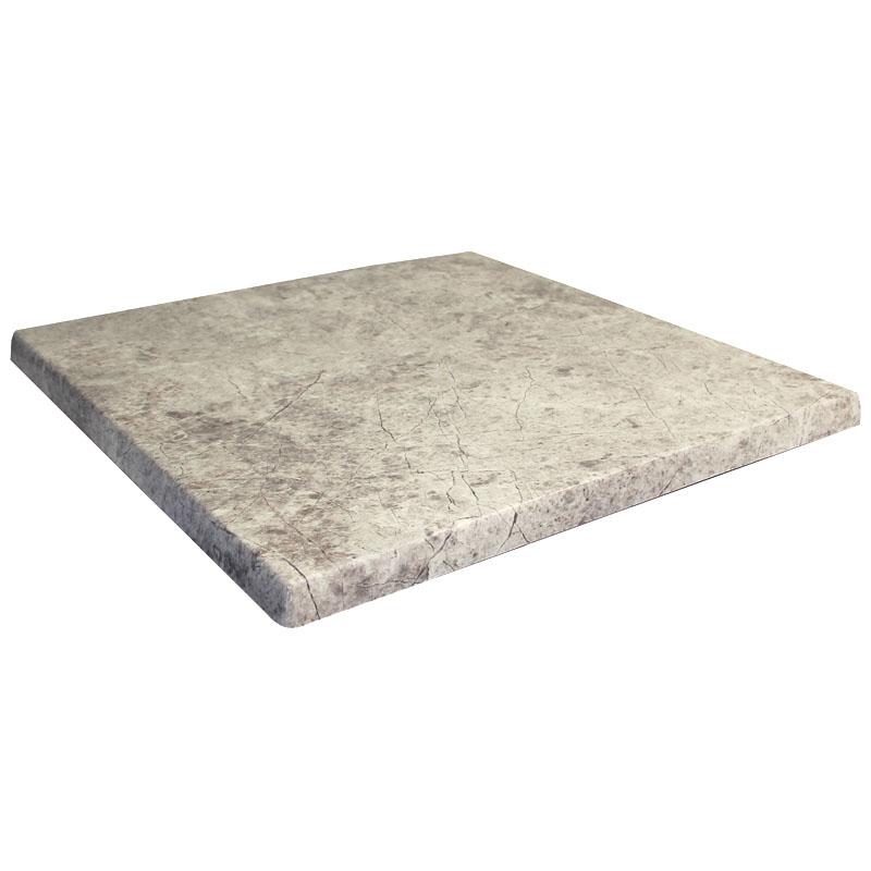 Plateau de table restaurant Werzalit 70x70 - SMOKEY WHITE_1