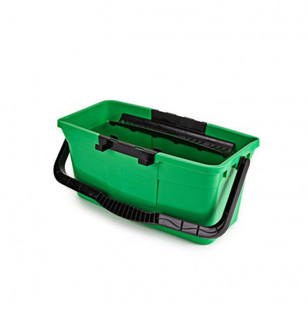 Seau laveur vitres 12l vert +tamis+crochet porte-outils unger_1