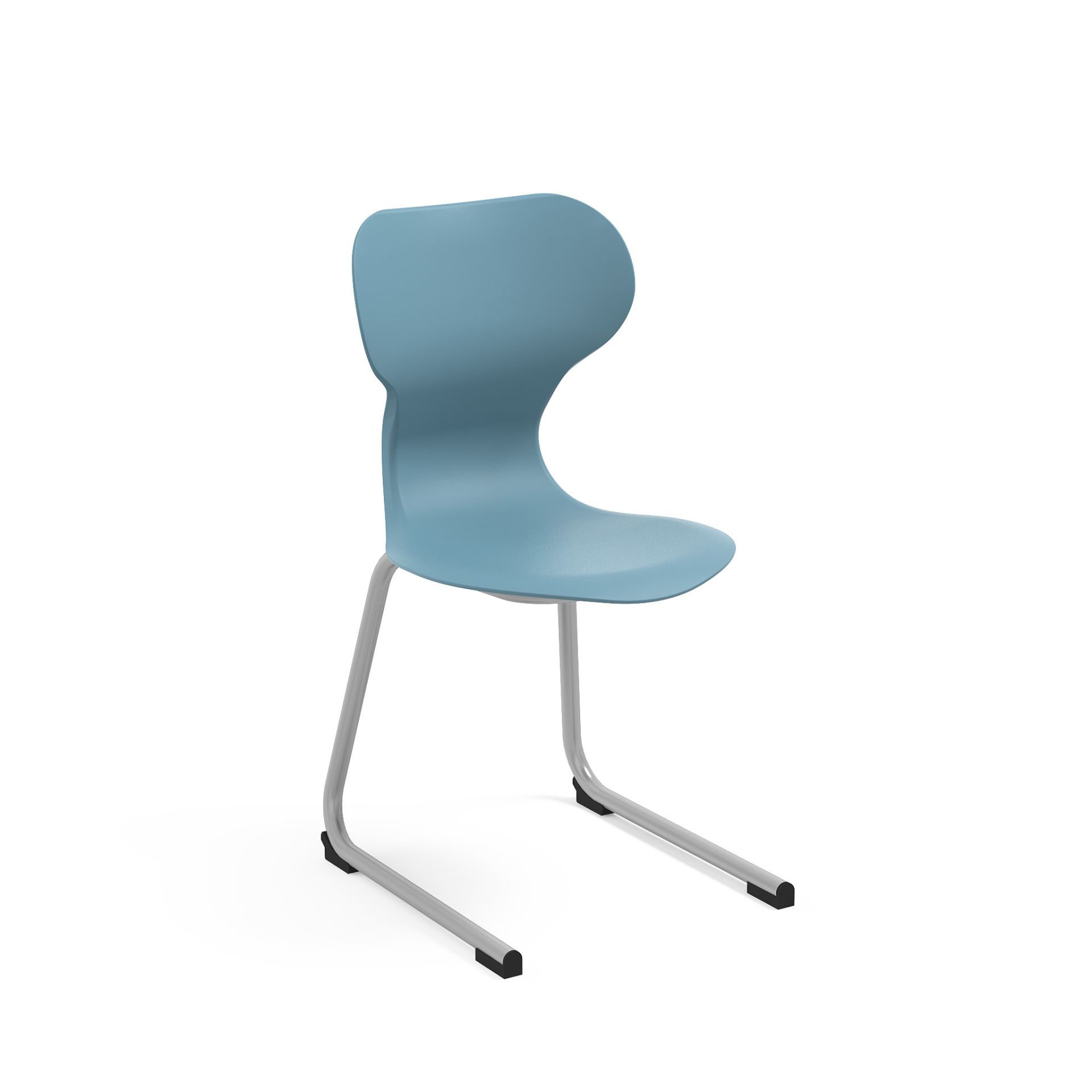 Chaise d'école Mia Cantilever - dossier incurvé, assise dynamique et structure métallique robuste_2