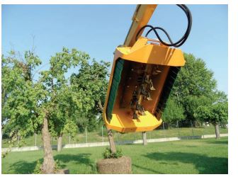 Epareuse pour minipelle 2,5 T équipé d'un moteur aluminium bidirectionnel - disponible en location_1