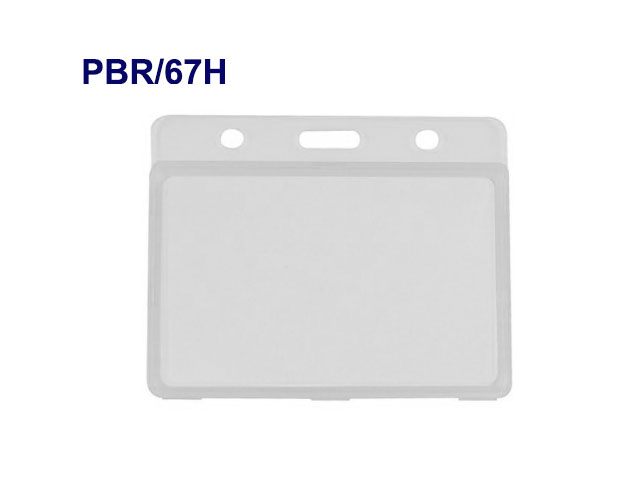 Porte-badge rigide - Format CB pour cartes 86 x 54 mm - Boîtier refermable jusqu'à 3 cartes - Ref PBR/67_1