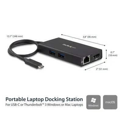 StarTech Adaptateur Multiport USB-C - Mini Station d'Accueil_1