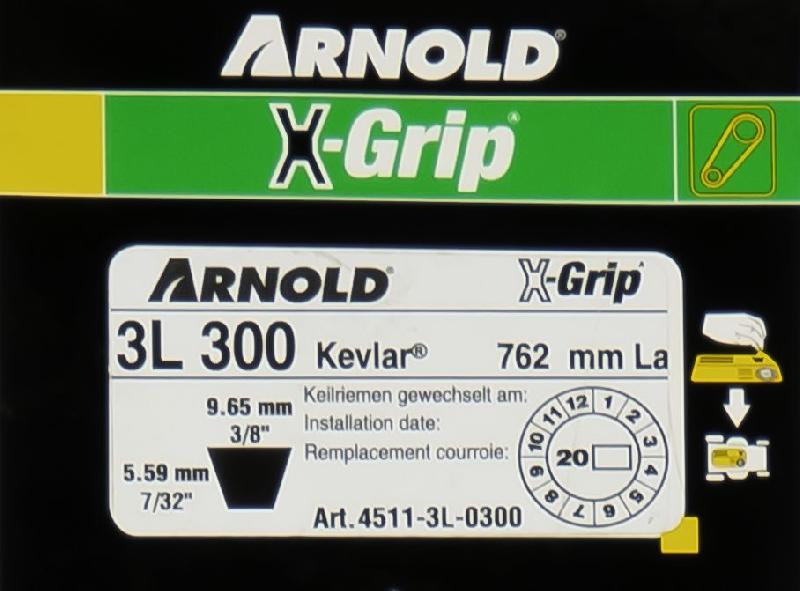 Courroie trapézoïdale X-Grip V - type 3L300_1