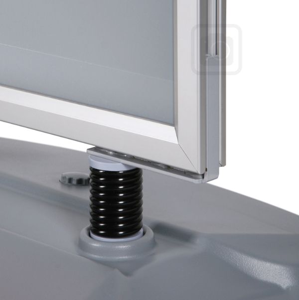 Stop trottoir - Ressort et Socle Lestable avec Roulettes - Réf : STOP TROTTOIR_1