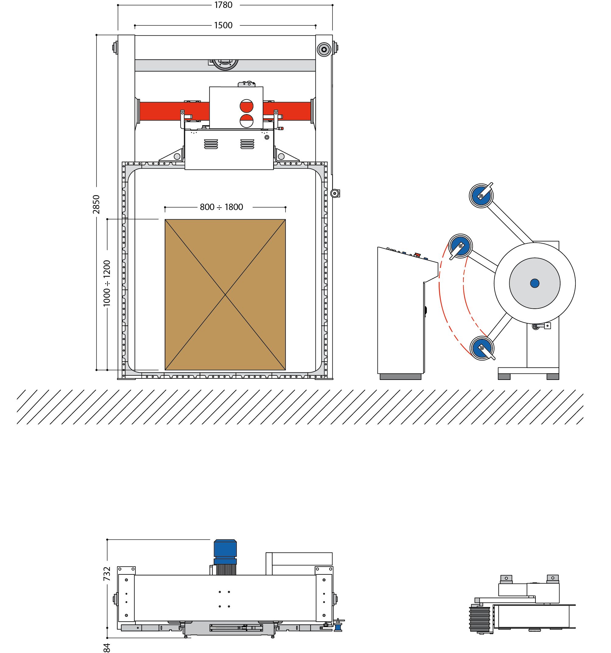 Vr70 - machines pour cerclages de palettes - messersì packaging - puissance électrique installée: 3kw_1
