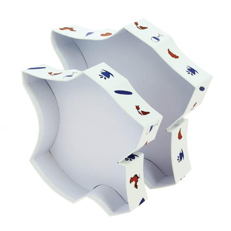 Corbeille carton hexagone  jeu de 2 -_1