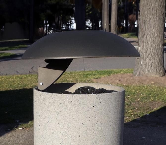 Corbeille en béton Houba_1