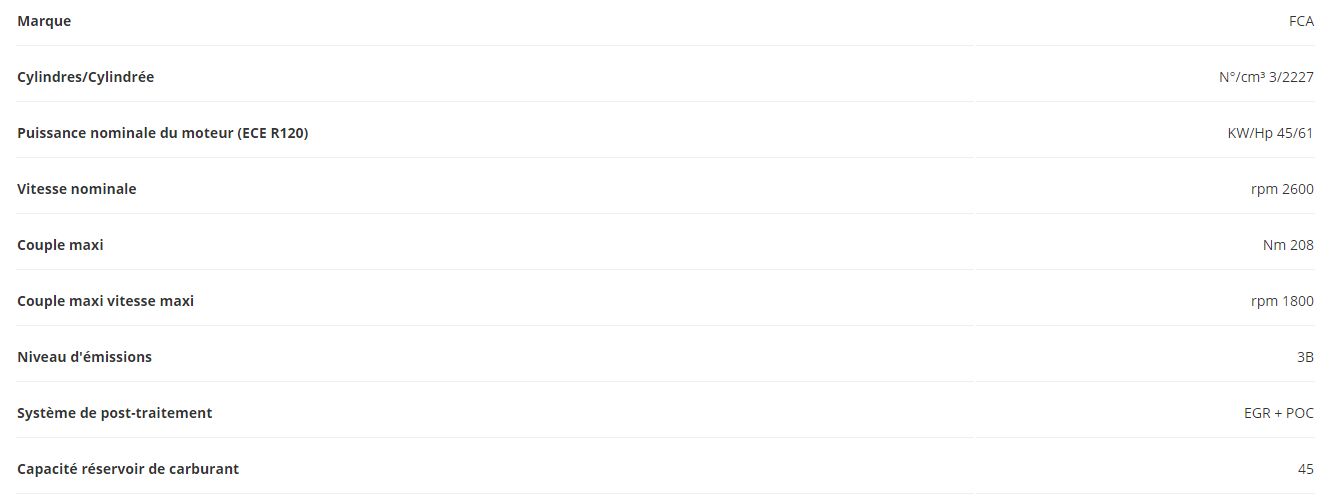 E70 - Tracteur agricole Goldoni - 4 roues motrices - 4 cylindres jusqu'à 100 CV - poids 2325 kg_1