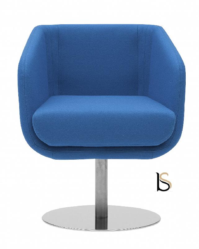 Fauteuil SHELLY - Softline - Divina III bleu 756_1