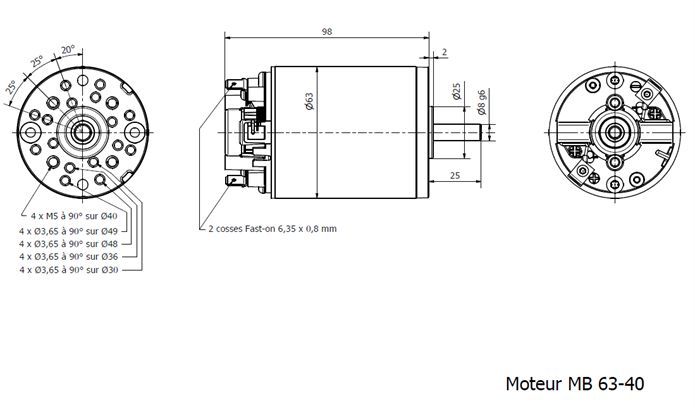 Moteur électrique courant continu mb 63-40_1