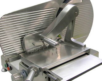 Trancheuse à viande Roussey TVN Rodi - modèle vertical en alu anodisé avec grande capacité de coupe_1