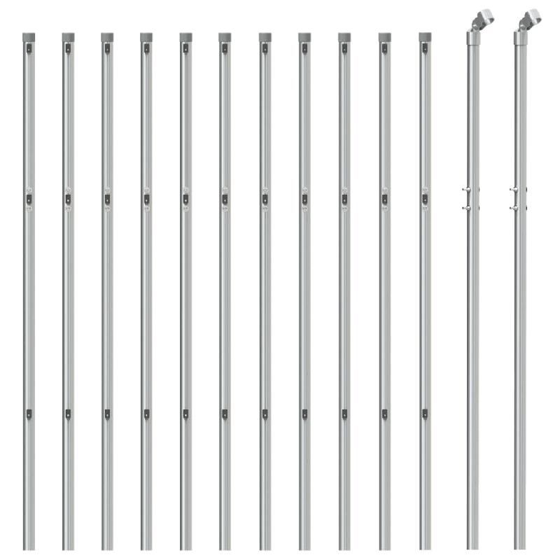 Vidaxl clôture à mailles losangées argenté 1x25 m 154009_1