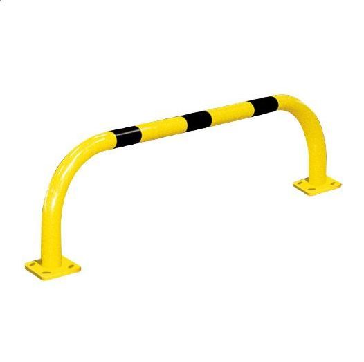 26405 - Arceau urbain en acier - Ø 60 mm - Hauteur 300 mm - Fixation sur platines - Galvanisé ou peint jaune RAL 1021_1