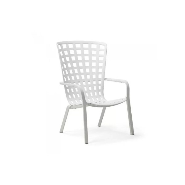 Fauteuil en résine FOLIO - Stamp - Relaxation d'extérieur avec dossier inclinable et motifs ajourés_1