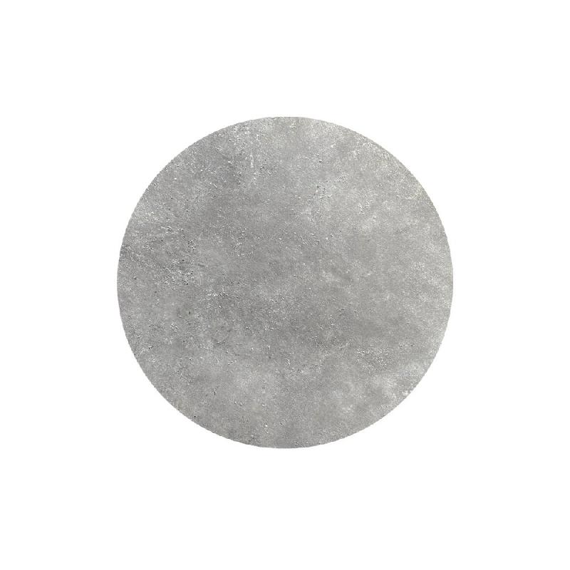 Infinity table de bistrot avec piètement noir + plateau HPL Moonstone Ø70 cm_1