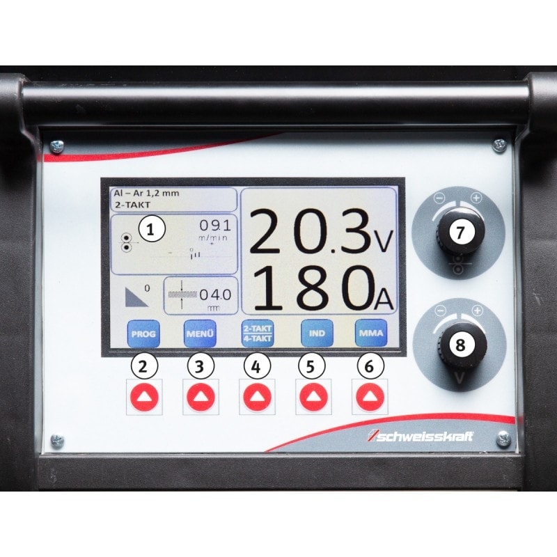Poste à souder professionnel Schweisskraft SYN-MIG 403i SC Digital - Inverter moderne - Réglage continu - 1089140_1