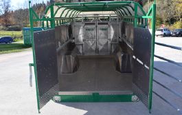 Rb65 - bétaillère à essieu hydraulique tout aluminium - Ets Querry - châssis tubulaire et circuit sécurisé_1