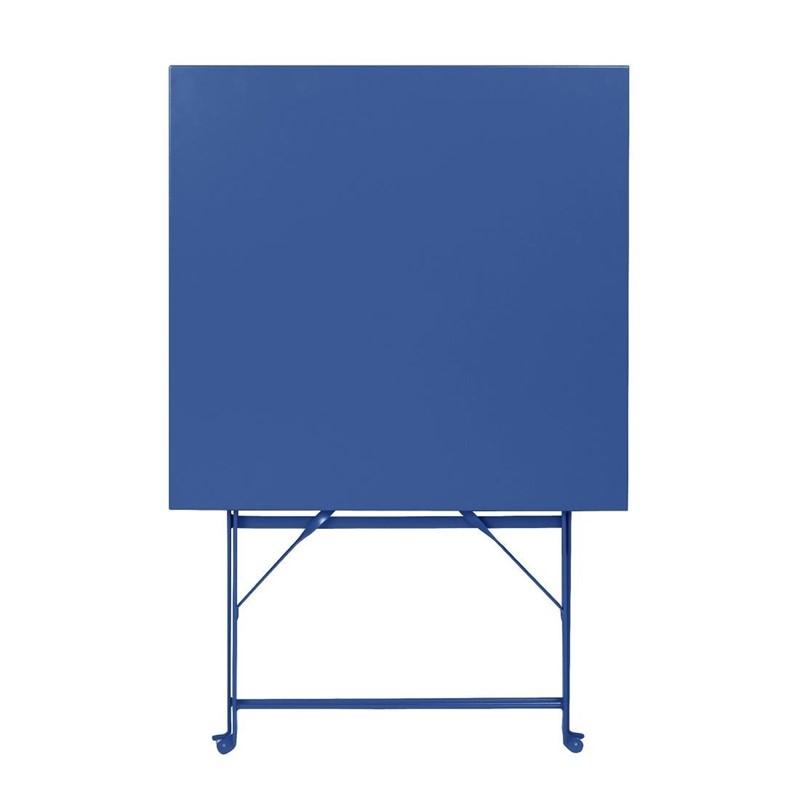 Table de terrasse carrée Perth bleu marine foncé | Bolero - FU540_1