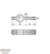 Colliers de fixation - Schwer Fittings - RS-C-B selon DIN 3567 Form B, vis et écrous inclus_1