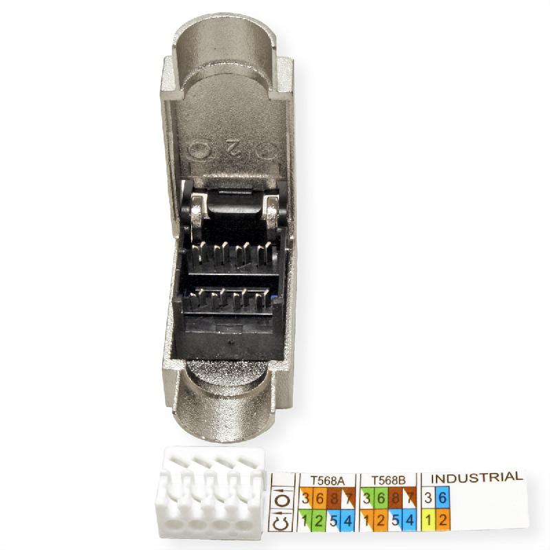 ROLINE Connecteur RJ-45 à confectionner Cat.6A (Classe EA), STP, argent_1