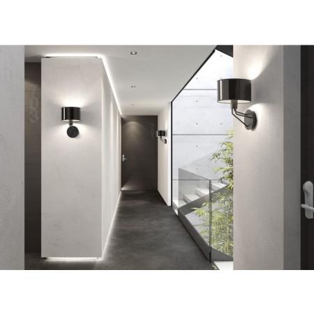 Applique DIAGONAL - abat-jour rond en acier coloris cuivre - à équiper d'ampoule E27_1