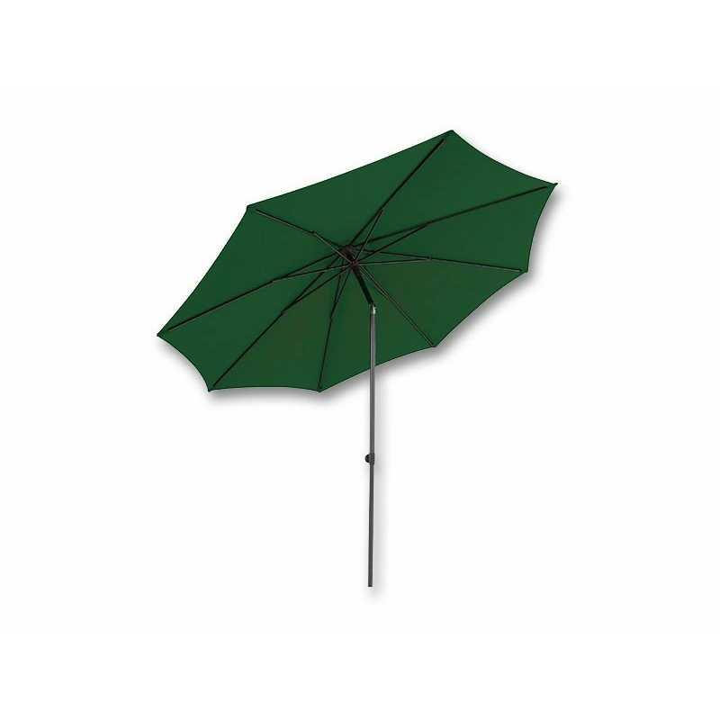 Parasol droit bali ø300 cm – MTF – toile vert foncé avec manivelle – 2naz0169_1