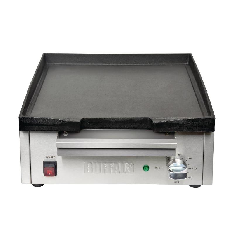 Plancha électrique lisse en FONTE - L 440 mm | Buffalo - DC901_1