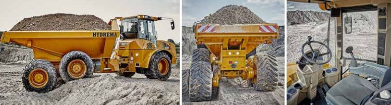 Tombereau T - Hydrema 922F - 20 tonnes, trois essieux, faible pression au sol_1