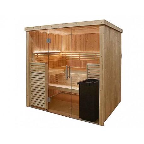 Cabine de sauna HARVIA 206 x 160,8 x 202 cm - 2 à 3 personnes - Poêle Vega 6 kW inclus_1