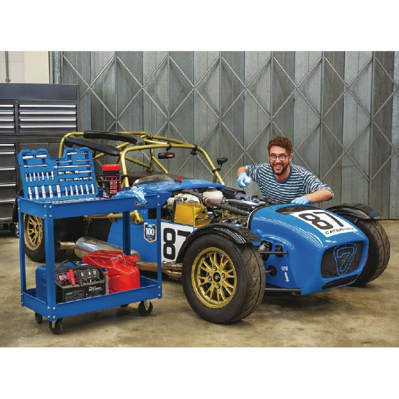 Draper tools chariot à outils à 2 niveaux bleu 429536_1